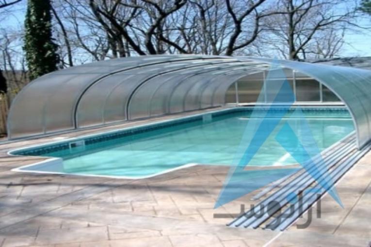 سقف پلی کربنات طلق دوجداره استخر پارکینگ سایبان آلاچیق گلخانه نورگیر