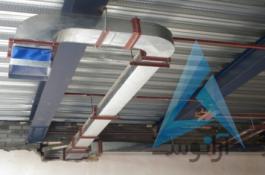 کانال سازی کولر دریچه بازدید هود صنعتی کانال فلکسی